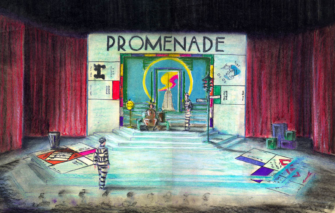 Theatre Stage Drawing Theatre Stage Drawing